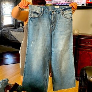 Time and try rise stretch wide leg Jean